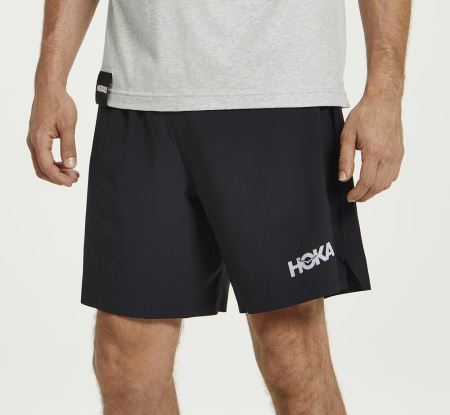 Hoka One One Glide 7" Short - Bermudas Homem Pretas | PT-eG7Fl7i